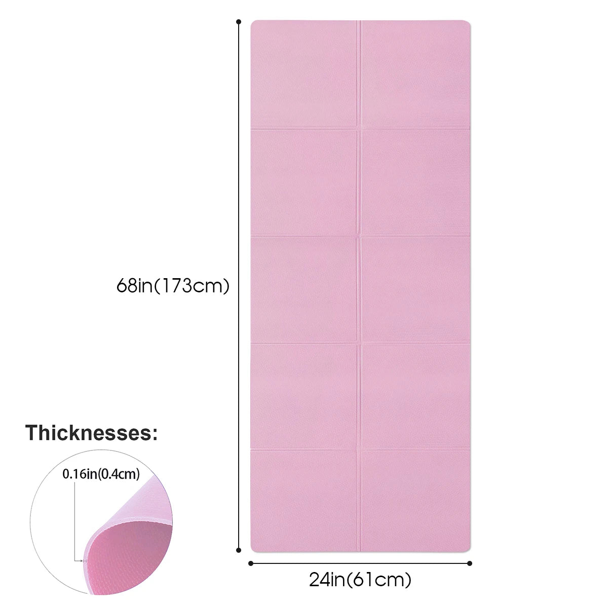Pilates & Yoga Mat – 4mm Anti-Slip